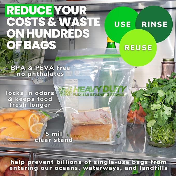 SMELLY PROOF Reusable Clear Odor-Proof Storage Bags - 10-Pack Bundle - Extra Large (12" x 16") & Large (10" x 8.5") - Barrier Technology - Made in the USA