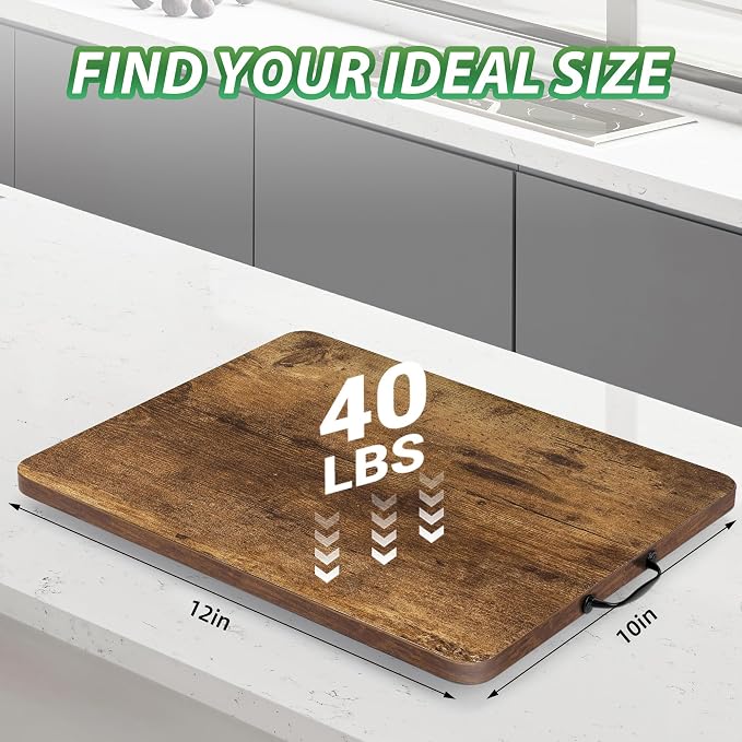 Appliance Slider, Sliding Tray for Coffee Maker, Coffee Pot Slider for Countertop, 360° Rolling Tray Appliance Slider for Kitchen Appliances- Rustic Brown (10” X 12”)