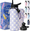 DYSANKY Water Bottle Gift– Insulated Stainless Steel Bottle with Carrier Bag, Strap & Gift Box – BPA-Free – Ideal for Hiking, Camping & Travel 32 oz