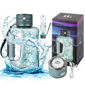 Hydrogen Water Bottle Generator 1.5L High-Capacity, USB Portable Hydrogen Water Machine, Hydrogen Water Ionizer Cup, Sports Water Bottle with SPE/PEM Technology (Turquoise)