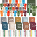 Teenyyou 90 Pcs Employee Appreciation Gift Set, 16oz Tumbler with Lid Notebook Pen Bulk Thank You Gift Holiday Party Favor for Teachers Office Coworker Teacher Staff Team (Fresh Color,Modern Style)