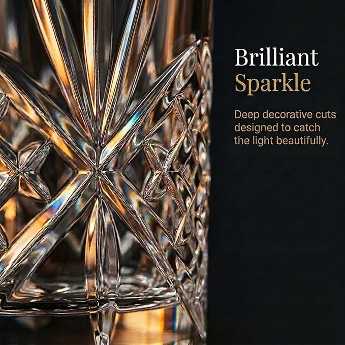 Godinger Dublin Crystal Highball Glasses, Set of 12