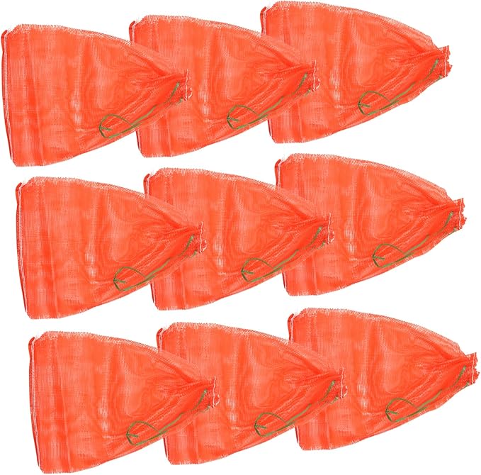 Ciieeo Large Round Mesh Produce Bag 50x80cm Reusable Mesh Storage Bags Drawstring for Fruits Vegetables
