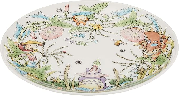 Noritake Noritake T50116A/4660-4 My Neighbor Totoro Plate 9.1 inches (23 cm), Hiruga Hiruga-Hiruga-Hiruga-Hen, Microwave Safe, 1 Piece, Bone China