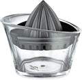 Küchenprofi 1367001000 Plastic Lemon Squeezer with Measuring Scale up to 70 ml and Pourer, Manual Juicer/Citrus Juicer/Lime Juicer for Lemons and Citrus Fruits, Black