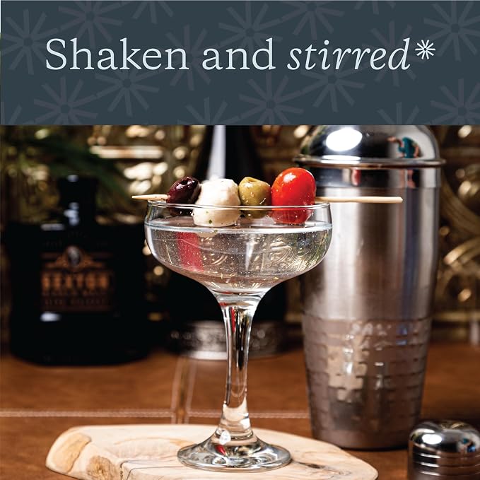 Vikko Martini Glasses Set of 6, Crystal Clear 8.5 Ounce Coupe Glasses with Small Stem, Cosmopolitan Glasses for Martini, Vodka, Cocktail, Short Stemmed