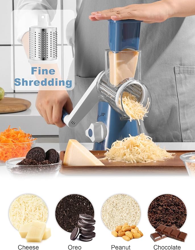 Cheese Shredder and Food Chopper Bundle