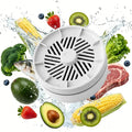 Fruit and Vegetable Washing Machine, Waterproof Fruit and Vegetable Cleaner, Rotatable Fruit and Vegetable Machine, The Fruit Cleaner Device Automatically Turns on in The Water (White)