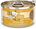 Weruva Cats in The Kitchen, Goldie Lox with Chicken & Salmon Au Jus Cat Food, 3.2oz Can (Pack of 24)