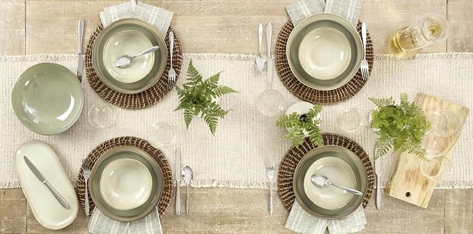 Oneida 897206 Organic Shades 2-Piece Serving Set, Green