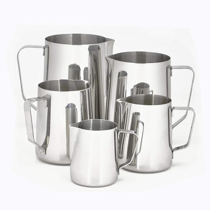 Update International 50 Oz Stainless Steel Frothing Pitcher, Silver (EP-50)