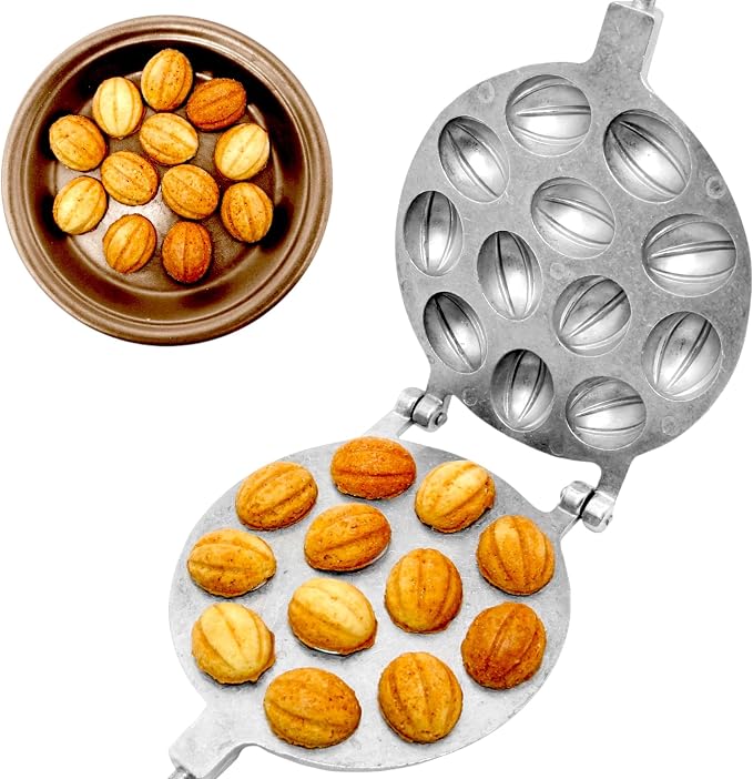 Walnut Cookie Mold Maker 12 - Oreshki Mold Maker - Walnut Cookie Molds - Орешница Russian - Oreshki Maker
