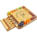 ROYALHOUSE Personalized Cheese Board, Custom Bamboo Engraved Customized Gifts Bridal Shower Gifts Perfect for Personalized Wedding