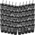 Uiifan 50 Pcs Inspirational Cups Bulk Appreciation Gifts for Employee Coworker Staff Team Thank You Gifts, Office Prizes for Adults Work Party Favors, Associates, Giveaways (Black)