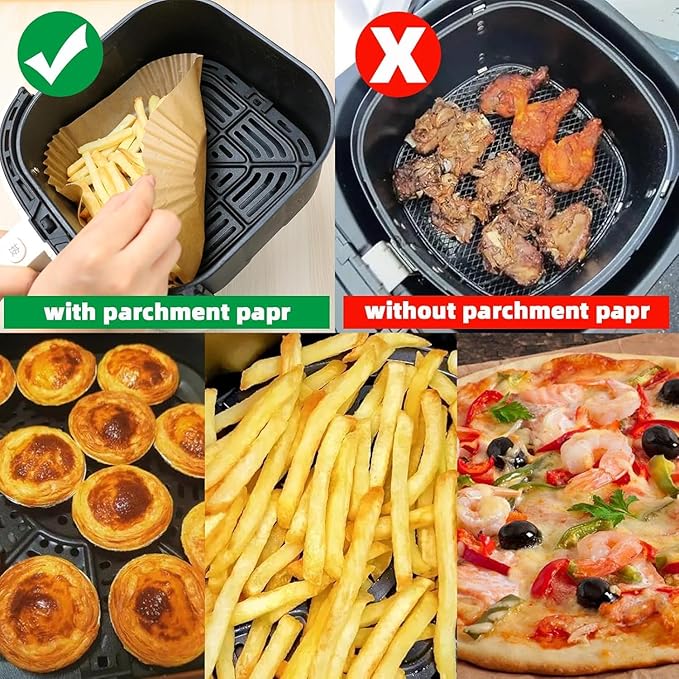 Air Fryer Liners for CHEFMAN 2Qt Mini Air Fryer,Mini Air Fryer Liners Disposable Small 2 qt 2.6qt,160PCS Non-Stick Waterproof Small Airfryer Liners