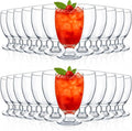 Patelai Set of 24 Water Goblet, 10.5 oz Clear Drinking Glasses Bulk Dishwasher Safe, Stemmed Water Glass for Juice Wine Beer Tea Sangria Cold Beverages, Reusable Glassware for Home Party Restaurant
