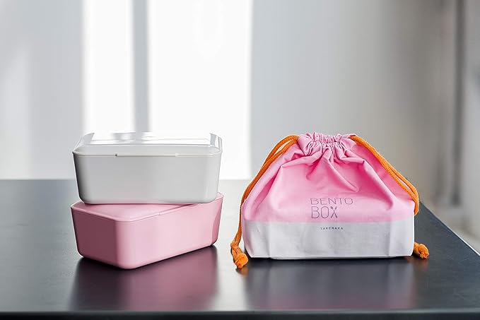 Bento Bite Box from TAKENAKA Japan, Made of Recycled Plastic Bottles for Eco, Sustainable Lunch Box(Gray Champignon)
