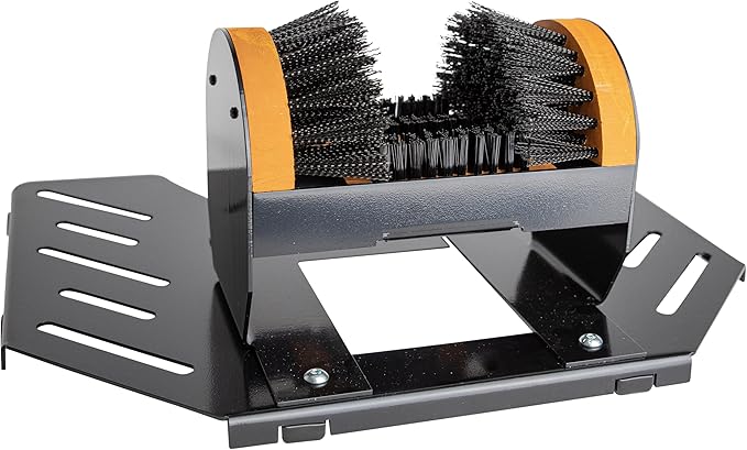 Scrusher - Deluxe Boot & Shoe Cleaner with Steel Base, Weather Resistant Heavy-Duty Outdoor Boot Scrubber, Made in The USA