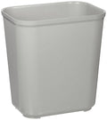 Rubbermaid Commercial Products Fire Resistant Wastebasket 7GAL/28 QT, Gray, for Hospitals/Schools/Hotels/Offices