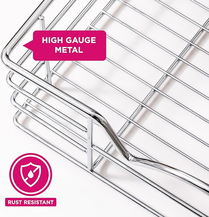 HOLDN’ STORAGE Pull Out Cabinet Organizer, Slide Out Drawer for Kitchen Cabinets & Pantry, Roll Out Shelf for Pots, Pans & Under Sink Storage, Heavy-Duty Full-Extension, 22" W x 21" D x 5" H
