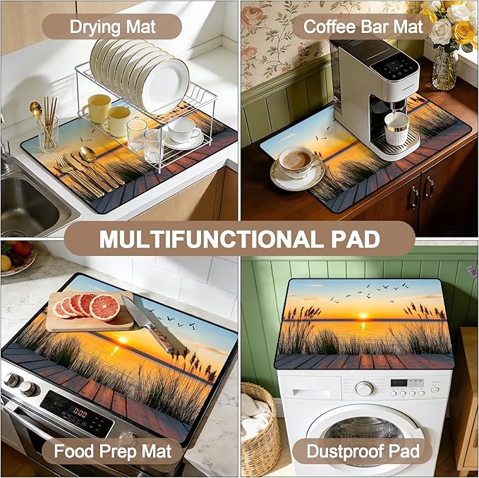 Stove Top Covers for Electric Stove: Heat Resistant Protector Glass Stove Top Expands Counter Space, Stylish Kitchen Decor (G255175)