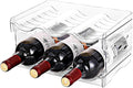 Stackable Wine Rack,Wine Bottle Holder for Inside Cabinet,for Pantry,Refrigerator,Countertop Organization-2 Tiers for 6 Bottles