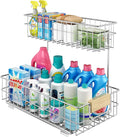 Pull Out Cabinet Organizer, Under Sink Slide Out Storage Shelf with 2 Tier Sliding Wire Drawer, Sliding Storage for Inside Kitchen Cabinet- 11.5 in. W x 21.5 in. D (Right)