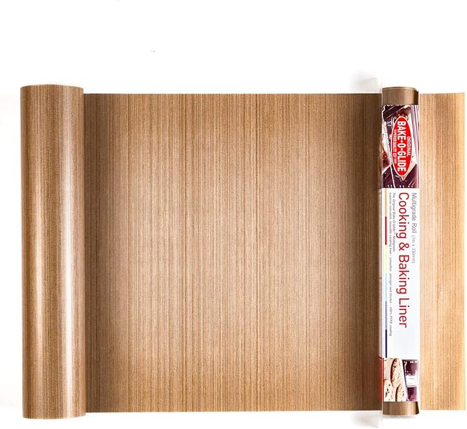 Bake-O-Glide STD0330 Non Stick Reusable Cooking/Baking Liner,Brown,1m x 330mm