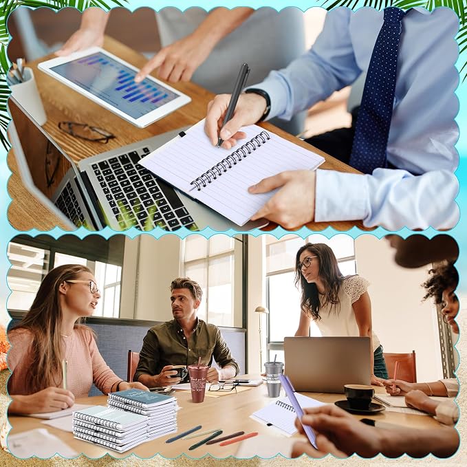 Shellwei 60 Pcs Employee Appreciation Gifts Bulk 24 oz Thank You Tumbler with Lid and Straw Mini Spiral Notebooks and Pens Appreciation Gifts for Team Employee Coworkers Teacher (Thanks)