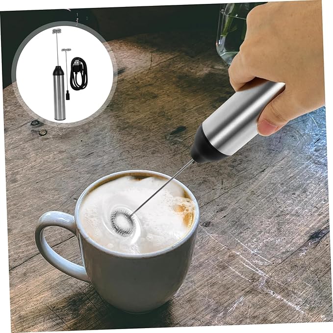 Egg Milk Frother Machine Electric Handheld Foamer for Latte Cappuccino Formula