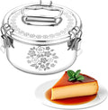 Stainless Steel Flanera (Laser Design), 6 x 6 x 3.5 Inches Flan Pan, Capacity 38 fl. oz, Compatible with Instant Pot 3qt, Molde Para Flan