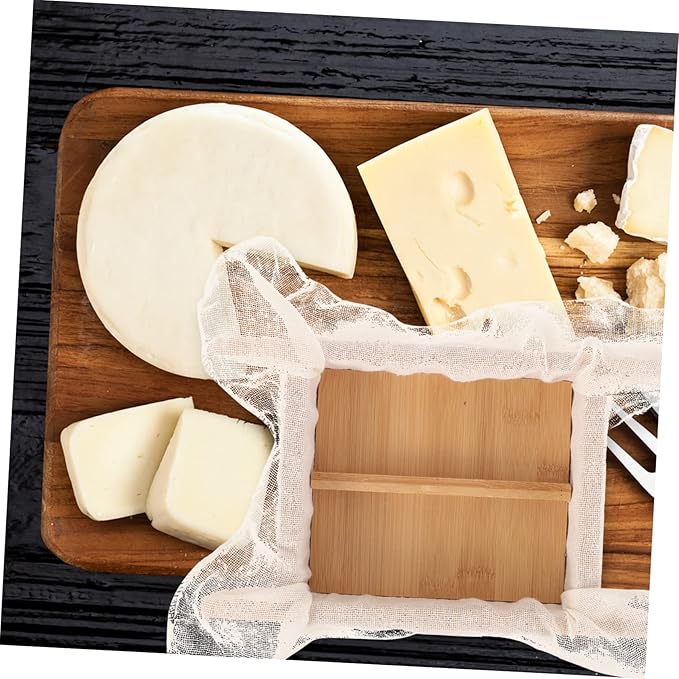Unomor Tofu Press Mold for Homemade Cheese and Tofu Pressure Design Wooden Construction for Kitchen Use and Family Meals