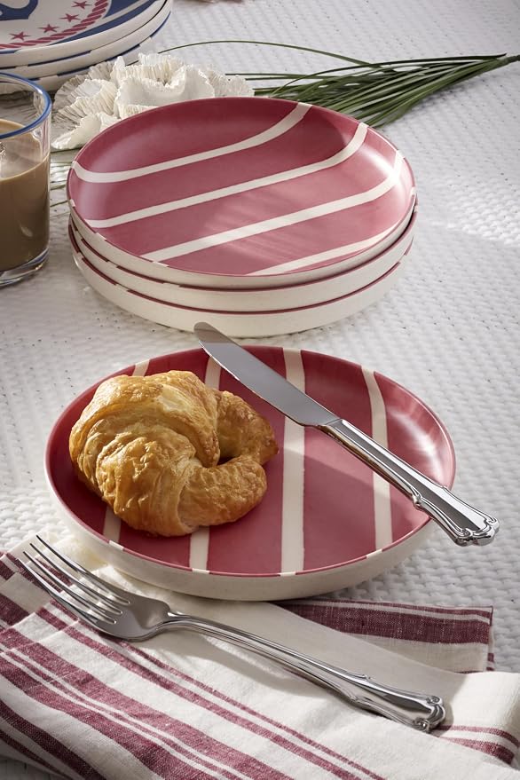 Oneida Dinnerware Sets, 24 Seven Melamine, Aweigh We Go 12-Piece Dinnerware Set, Service For 4, Melamine Material, Dishwasher Safe, Plates And Bowls, Dinner Dishes, Kitchen, Dining(Assorted, 12 Piece)