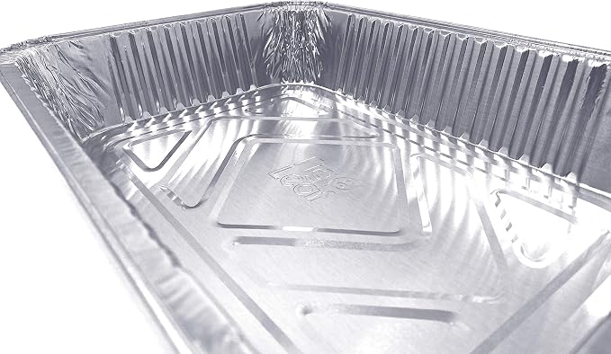 (120 Pack) Premium Lasagna Pans 14" x 10" x 3” Heavy Duty l Disposable Aluminum Foil for Roasting Turkey, Baking, or Cooking