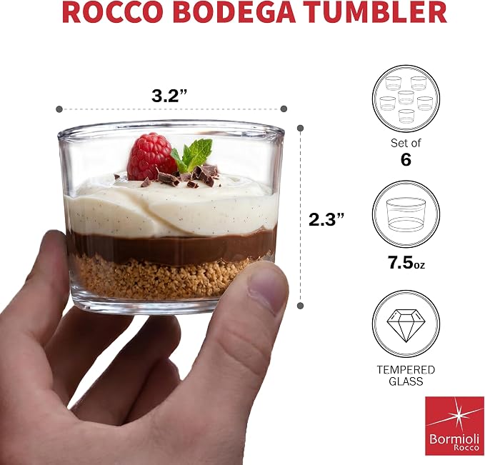 Bormioli Rocco Bodega Tumbler Mini - Clear, Set of 6