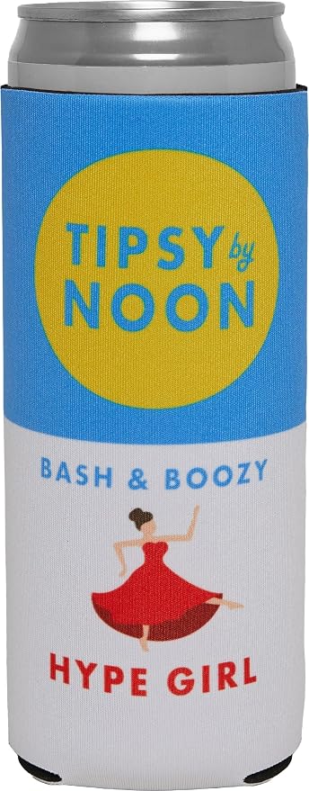 Slim Can Cooler - Hype Girl - Red