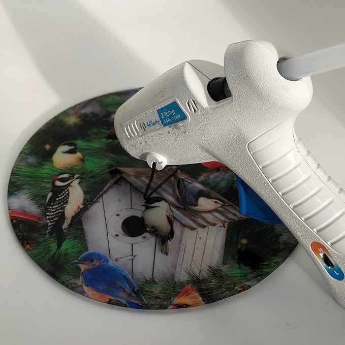 Andreas Silicone Bird House Non-Slip 10” Trivet & Pot Holder – Made in USA – 100% Cotton, Heat Resistant up to 600°F, Dishwasher Safe Hot Pad for Pots, Pans & Hair Tools, TRT-391