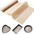 Silicone Baking Mat Roll 16IN*5FT Free Cutting, Non-Slip Pastry Mat, Non-Stick Reusable Air Fryer Liner, Oven Liners, Freeze Dryer Mat, Easily Cut to Size Fit All Ovens Pans Tins Dishes