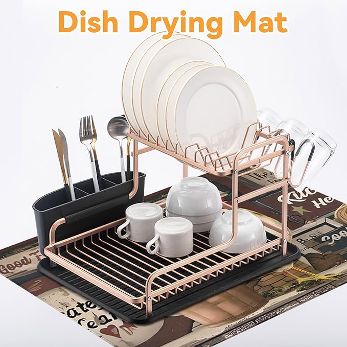 Decorative Stove Top Covers for Electric Stove 28"x20" – Heat Resistant Glass Cooktop Protector Dish Drying Mat – Non-Slip Rubber Backing Washer Top Cover Waterproof Extra Counter Space (Rooster)