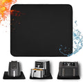 Heat Resistant Mat for Air Fryer, 12 x 14in Heat Resistant Mat for Countertop, Fireproof Silicone Countertop Protector Appliance Slider Hot pod for Air Fryer, Coffee Maker, Toaster, Oven (Black)