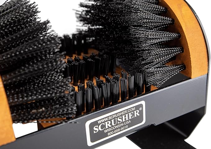 Scrusher - Deluxe Scrusher, Heavy Duty Outdoor Boot Cleaner with 5-Brush Cleaning System Made in America