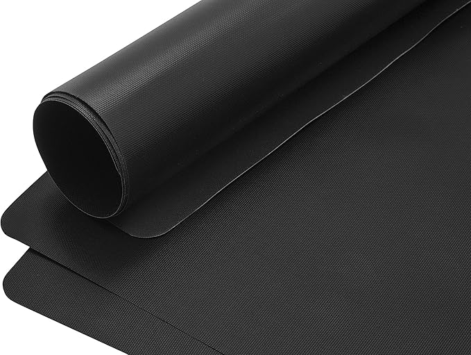 Non-Stick Oven Liners for Bottom of Electric, Gas, Toaster & Microwave Ovens Extra Thick Heavy Duty, Extra Large 26” x 16.25” Set of 3 Black