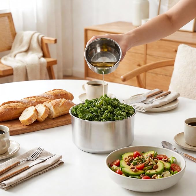 Urban Green Stainless Steel Food Containers with Glass Lid, Airtight Leakproof Stainless Steel Storage Containers in set of 4, small size, Round Shape, Microwave Safe, 100% Plastic Free