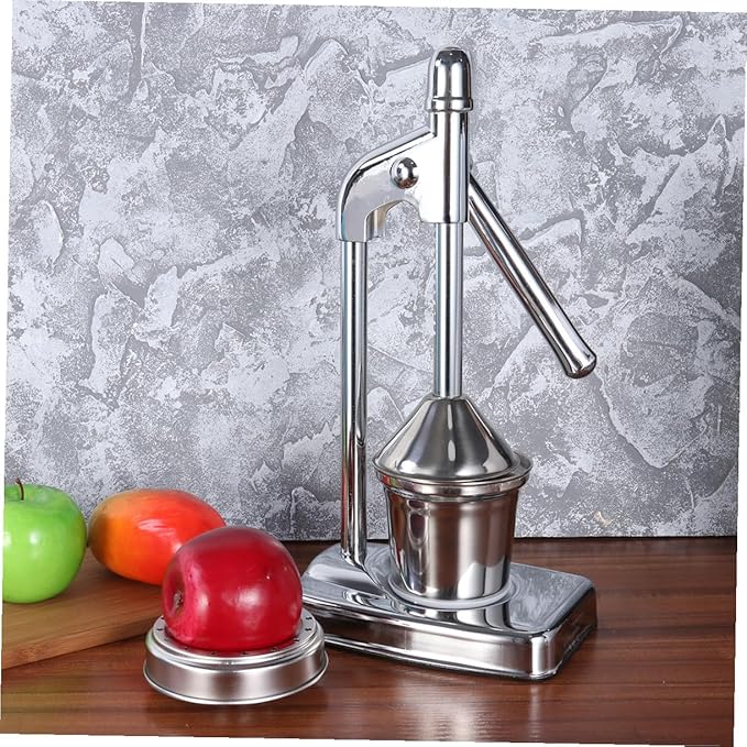 PRETYZOOM Manual Juicer Machine Fruit Vegetable Press Stainless Steel No Electricity Needed