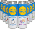 Funky Junque Bachelorette Party Favors Slim Can Cooler, Funny Bridesmaid & Bride Gifts for Girls Trip, Bridal Shower Decorations & Accessories, 12 oz Skinny Can Covers - Tipsy by Noon - 8 Pack