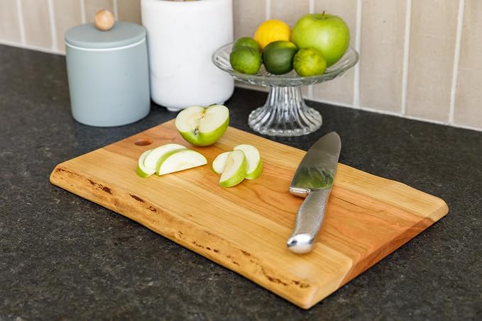 Live Edge Cherry Cutting/Charcuterie Board XL, Cherry | 200 Square Inches 10"x20"