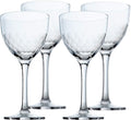 Amehla "Hive Honeycomb Nick & Nora Cocktail Glasses, 5oz Coupe Martini Glasses Set, for Manhattan, Bee's Knees, Espresso Martini & other Craft Cocktails (Pack of 4)