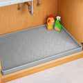 Jin&Bao Waterproof Under Sink Mat 28" x 22", Thick Silicone Mat Cabinet Protector for Kitchen and Bathroom, Shelf Liner, Home Organizer and Storage, Multipurpose Tray for Gadgets and Essentials