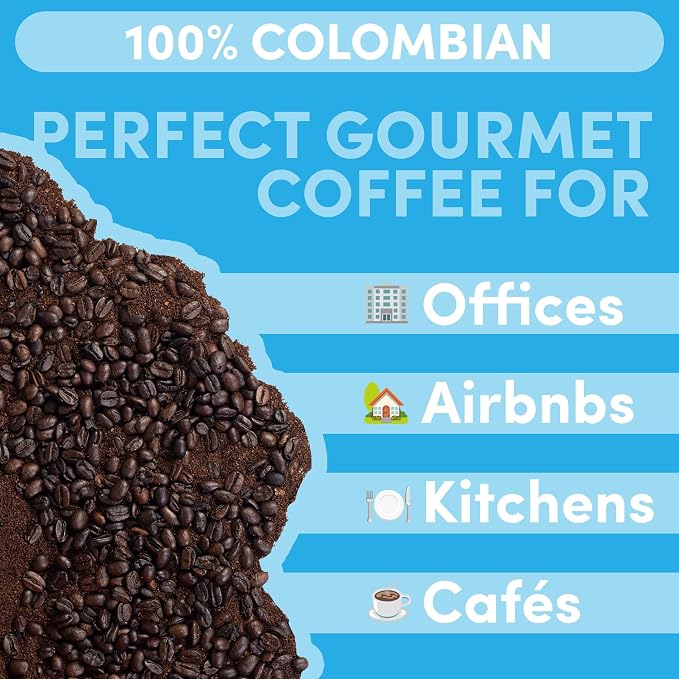 2 lb Whole Bean Coffee, 100% Colombian Coffee, Colombia Excelso, Medium Roast, Low Acid, Specialty Grade, Mold Free, 32 oz