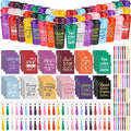 Skylety 48 Sets/192 Pcs Employee Appreciation Gift Baskets Bulk 16oz Inspirational Coffee Cup with Spiral Notebook, Pen & Keychain, Thank You Gifts for Staff, Teacher,Coworker, Team (Classic Color)